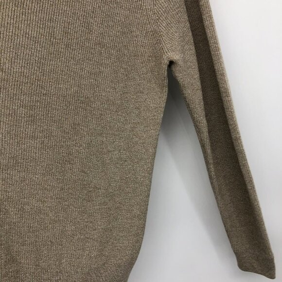 Nordstrom Beige Knitted Crew Neck  Long Sleeve Recycled thread Sweater size L - Picture 12 of 14